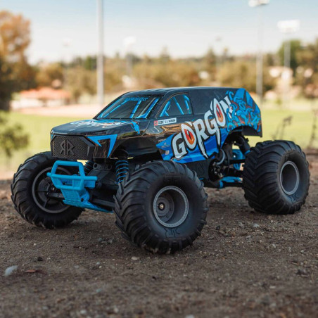 ARRMA 1/10 GORGON 4X2 MEGA 550 MONSTER TRUCK BRUSHED RTR AZUL+BATERIA Y CARGADOR - Imagen 15
