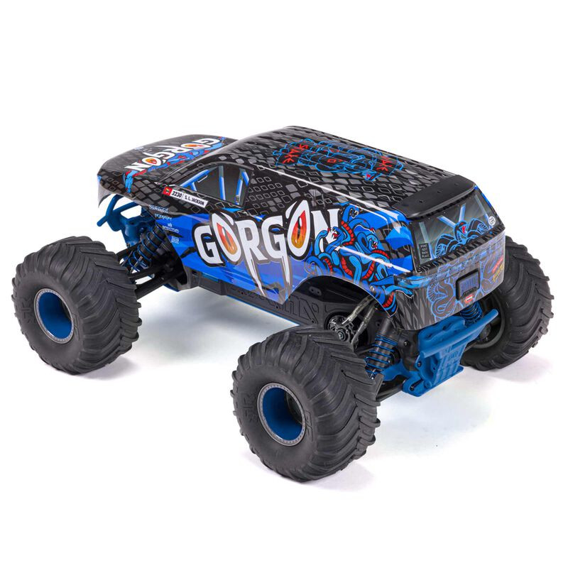 ARRMA 1/10 GORGON 4X2 MEGA 550 MONSTER TRUCK BRUSHED RTR AZUL+BATERIA Y CARGADOR - Imagen 5