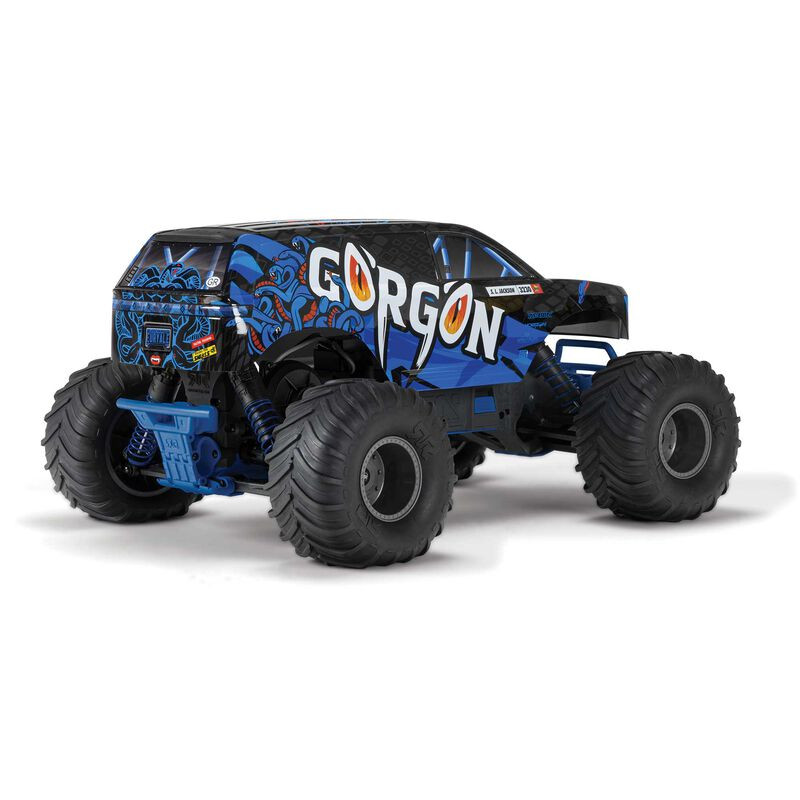 ARRMA 1/10 GORGON 4X2 MEGA 550 MONSTER TRUCK BRUSHED RTR AZUL+BATERIA Y CARGADOR - Imagen 3