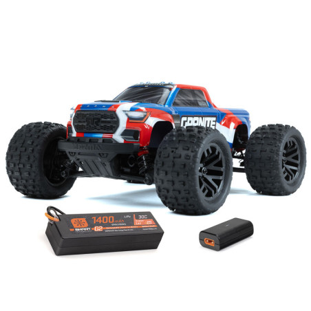 ARRMA1/18 GRANITE GROM MEGA 380 MONSTER TRUCK RTR 4X4 BRUSHED+BATERIA Y CARGADOR - Imagen 1