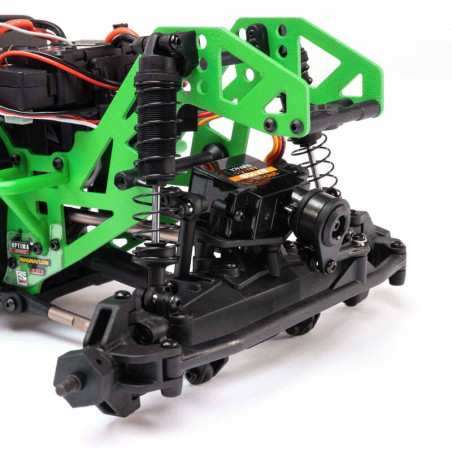 LOSI 1/18 Mini LMT 4X4 Cepillado Monster Truck RTR GRAVE DIGGER - Imagen 12
