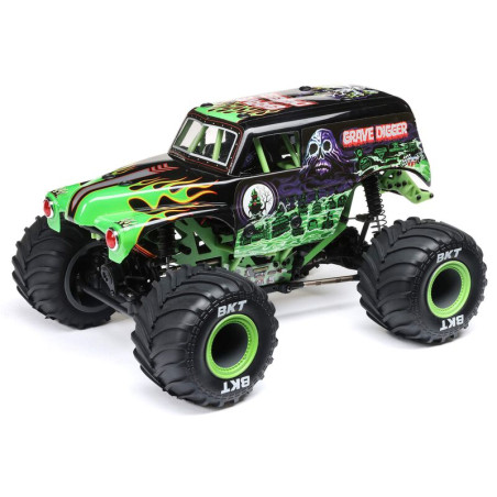 LOSI 1/18 Mini LMT 4X4 Cepillado Monster Truck RTR GRAVE DIGGER - Imagen 13
