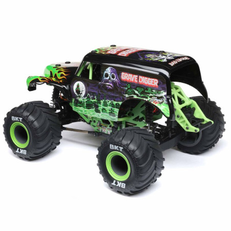 LOSI 1/18 Mini LMT 4X4 Cepillado Monster Truck RTR GRAVE DIGGER - Imagen 16