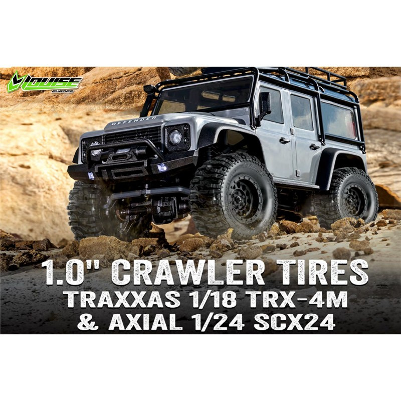 RUEDAS CRAWLER CR-ROWDY 1:18/1:24 SÚPER BLANDOS 1.0 2 UNIDADES LR-T3368VI - Imagen 2