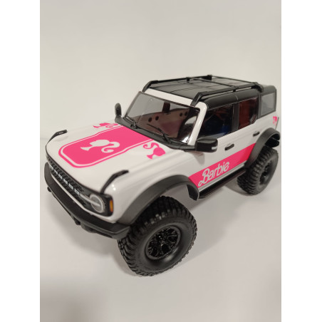 TRAXXAS BRONCO EDICION BARBIE 1/18 TRX-4M Scale and Trail Crawler Ford Bronco 4WD Electric Truck with TQ BLANCO - Imagen 1