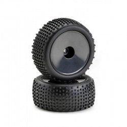 WHEEL SET BUGGY DISC "OFFROAD" REAR BLACK (2) 1:10 - Imagen 1