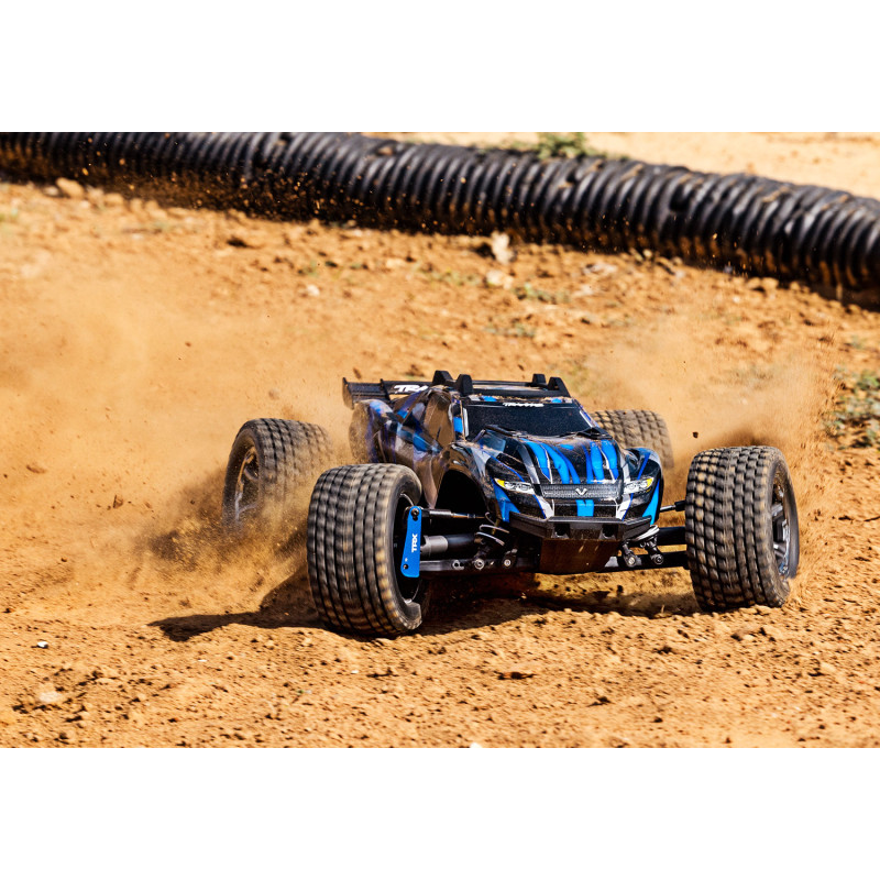 TRAXXAS RUSTLER 4X4 ULTIMATE 4X4 BRUSHLESS TSM AZUL - Imagen 4