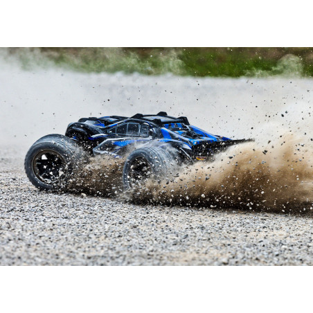 TRAXXAS RUSTLER 4X4 ULTIMATE 4X4 BRUSHLESS TSM AZUL - Imagen 8