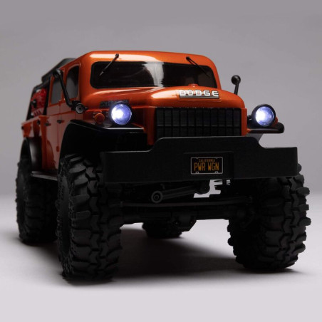 AXIAL 1/24 SCX24 Dodge Power Wagon 4WD Rock Crawler Cepillado RTR, naranja - Imagen 15