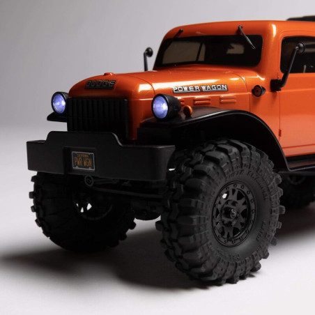 AXIAL 1/24 SCX24 Dodge Power Wagon 4WD Rock Crawler Cepillado RTR, naranja - Imagen 16