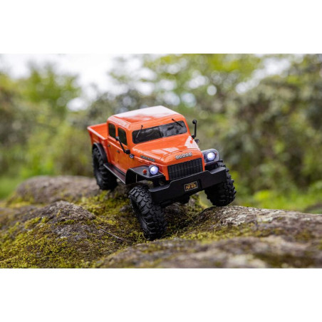 AXIAL 1/24 SCX24 Dodge Power Wagon 4WD Rock Crawler Cepillado RTR, naranja - Imagen 5