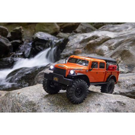 AXIAL 1/24 SCX24 Dodge Power Wagon 4WD Rock Crawler Cepillado RTR, naranja - Imagen 19