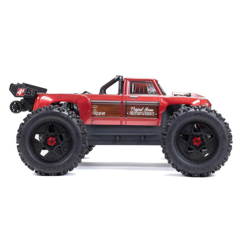 ARRMA 1/10 OUTCAST 4X4 4S V2 BLX CAMIÓN ACROBÁTICO RTR ROJO ARA4410V2T4 - Imagen 6