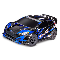TRAXXAS FORD FIESTA ST RALLY BRUSHLESS BL-2S AZUL - Imagen 1