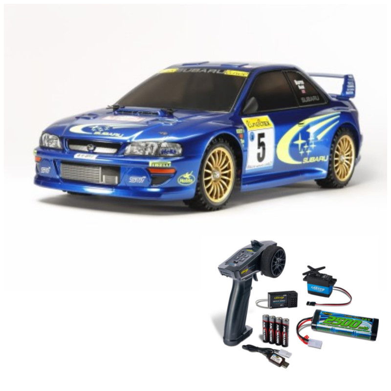 PACK  TAMIYA KIT 1:10 RC SUBARU Impreza Monte-Carlo 99 (TT-02)+SET ELECTRONICA PARA KIT TAMIYA - Imagen 1