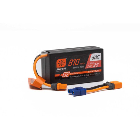 7,4 V 810 mAh 2S inteligente G2 50C LiPo: IC2 - Imagen 1