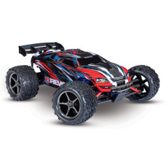 TRAXXAS E-REVO 1/16 4X4 USB, ROJO/AZUL(INCLUYE BATERIA Y CARGADOR) - Imagen 1