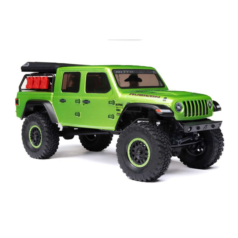 AXI00005V2T3AXIAL 1/24 SCX24 Jeep JT Gladiator 4WD Rock Crawler Cepillado RTR, Verde - Imagen 2