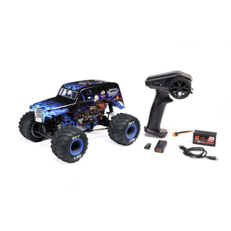 LOSI 1/18 Mini LMT 4X4 Cepillado Monster Truck RTR Excavadora Son-Uva - Imagen 1