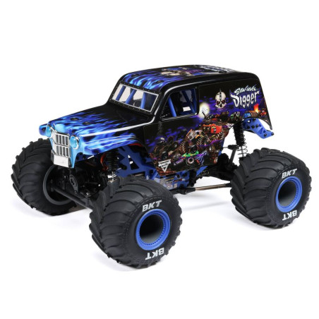 LOSI 1/18 Mini LMT 4X4 Cepillado Monster Truck RTR Excavadora Son-Uva - Imagen 4
