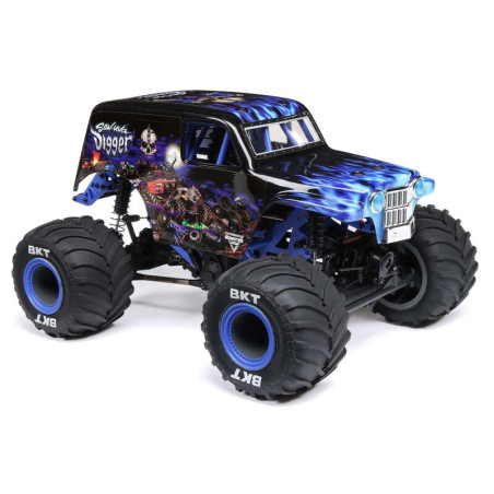 LOSI 1/18 Mini LMT 4X4 Cepillado Monster Truck RTR Excavadora Son-Uva - Imagen 10
