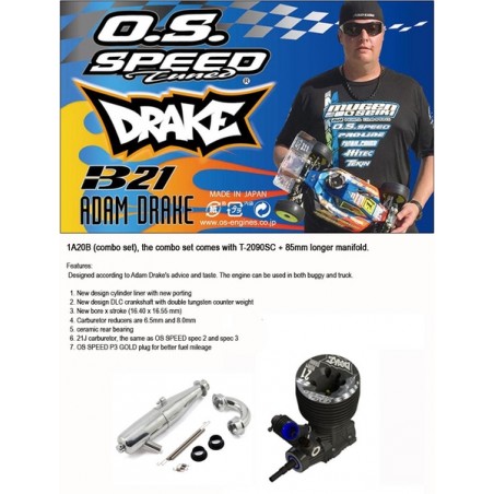 MOTOR Combo OS SPEED B21 Drake Edition 2 + T-2100SC - Imagen 5