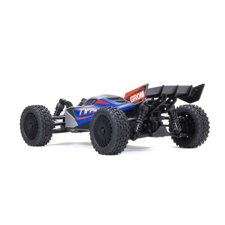 ARRMA TYPHON GROM MEGA 380 BUGGY RTR 1/18 4x4 BRUSHED CON BATERIA Y CARGADOR AZUL - Imagen 7
