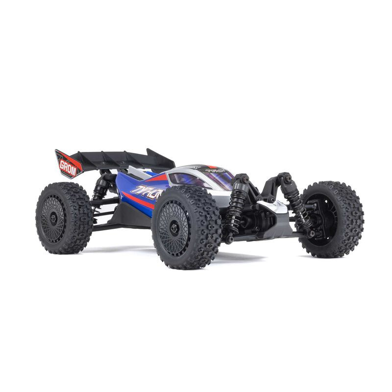 ARRMA TYPHON GROM MEGA 380 BUGGY RTR 1/18 4x4 BRUSHED CON BATERIA Y CARGADOR AZUL - Imagen 16