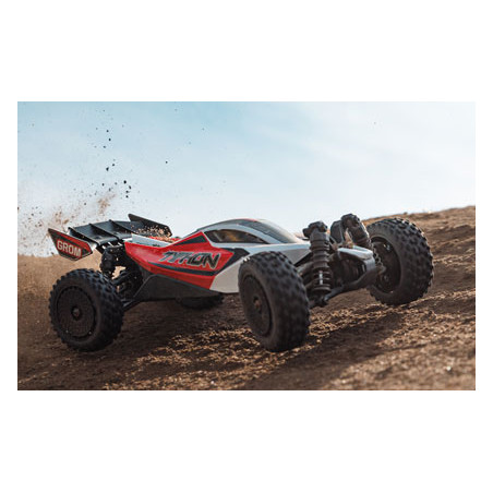 ARRMA TYPHON GROM MEGA 380 BUGGY RTR 1/18 4x4 BRUSHED CON BATERIA Y CARGADOR ROJO - Imagen 17