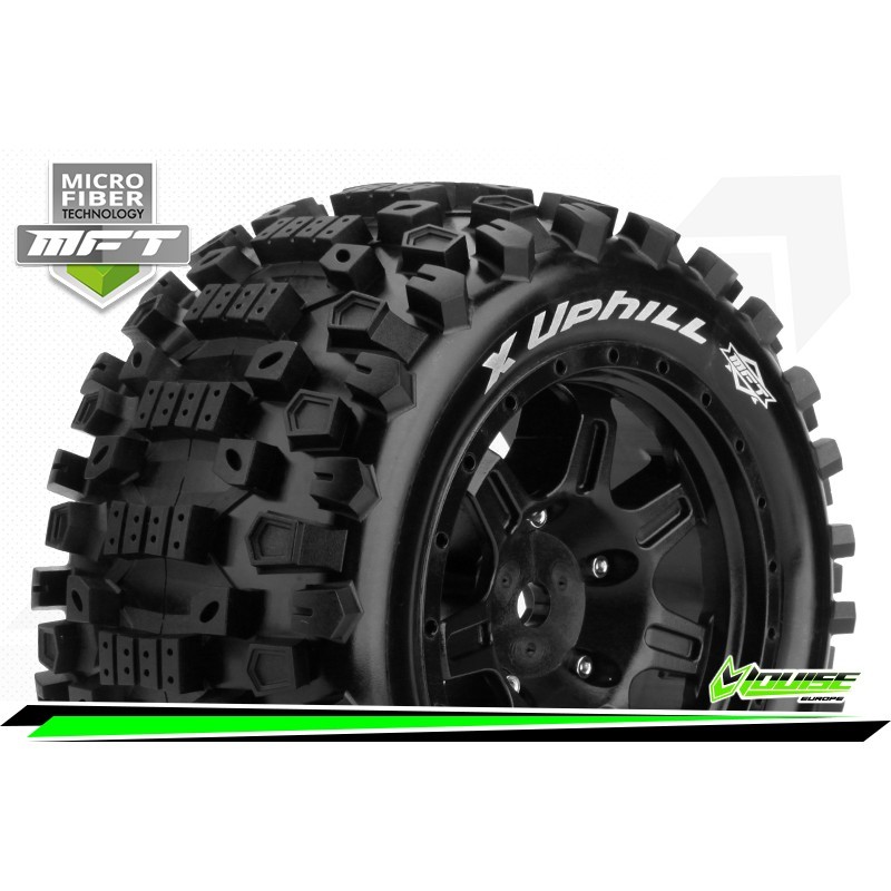 LR-T3297B RUEDAS LOUISE 24MM MONSTER X-UPHILL PEGADAS RELLENA X-MAXX - Imagen 4