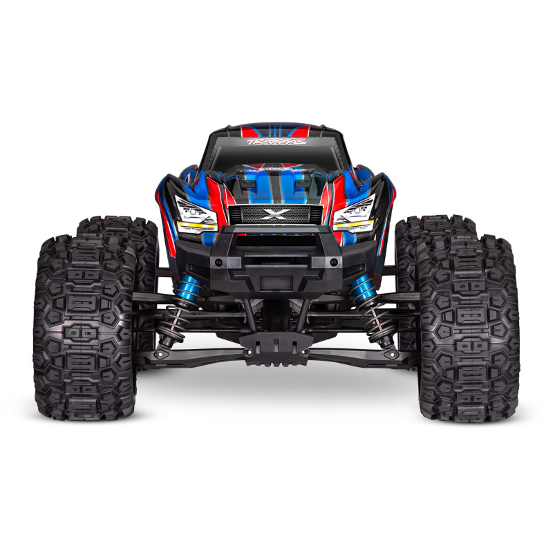 TRAXXAS XMAXX 4WD 8S CAMIÓN MONSTRUO BELTED 1/5 BRUSHLESS AZUL,(NEUMATICOS SLEDGEHAMMER CON CINTURON) - Imagen 2