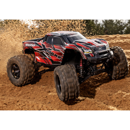 TRAXXAS XMAXX 4WD 8S CAMIÓN MONSTRUO BELTED 1/5 BRUSHLESS ROJO(NEUMATICOS SLEDGEHAMMER CON CINTURON) - Imagen 10
