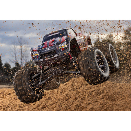 TRAXXAS XMAXX 4WD 8S CAMIÓN MONSTRUO BELTED 1/5 BRUSHLESS ROJO(NEUMATICOS SLEDGEHAMMER CON CINTURON) - Imagen 9
