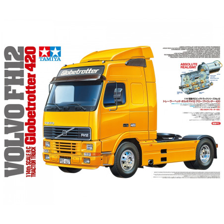 TAMIYA KIT VOLVO FH12 GLOBETROTTER 420 CAMIÓN 1/14 - Imagen 3