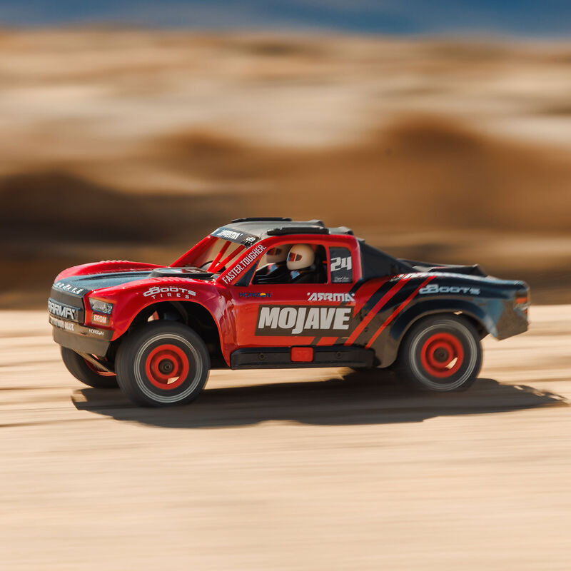 ARRMA MOJAVE GROM 1/18 DT BRUSHED 4WD RTR,ROJO - Imagen 17