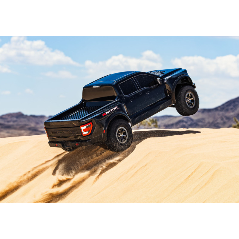 PACK 5000MAH 11,1V+CARGADOR+TRAXXAS FORD F-150 RAPTOR 1/10 CON TQI NEGRO+CAMBIO DE SERVO POR TRX2075X - Imagen 8