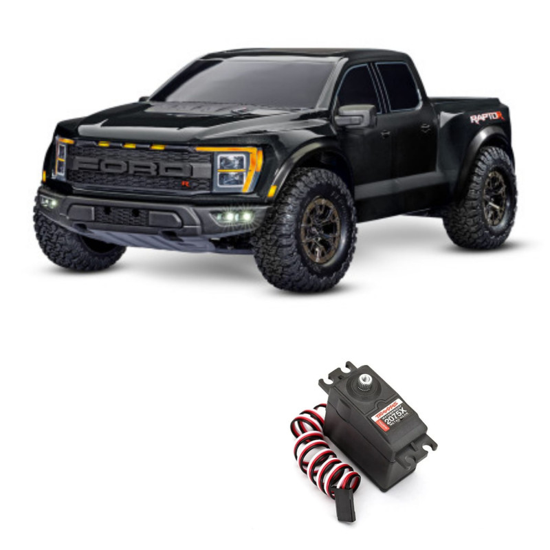 TRAXXAS FORD F-150 RAPTOR  4X4: CAMIONETA 4WD A ESCALA 1/10 CON TQI NEGRO+CAMBIO DE SERVO POR TRX2075X - Imagen 2