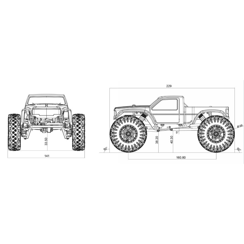 ABSIMA CRAWLER ALTO RENDIMIENTO "THE GOAT" AZUL RTR 1:18 - Imagen 10