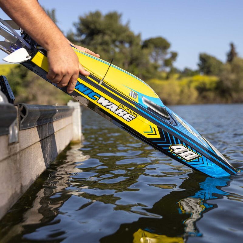 LANCHA PRO BOAT SUPER SONICWAKE 48" 8S, AUTOADRIZABLE BRUSHLESS CON V PROFUNDA, RTR - Imagen 14