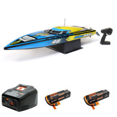 PACK LANCHA PRO BOAT SUPER SONICWAKE 48" 8S, AUTOADRIZABLE BRUSHLESS CON V PROFUNDA+BATERIAS Y CARGADOR - Imagen 1