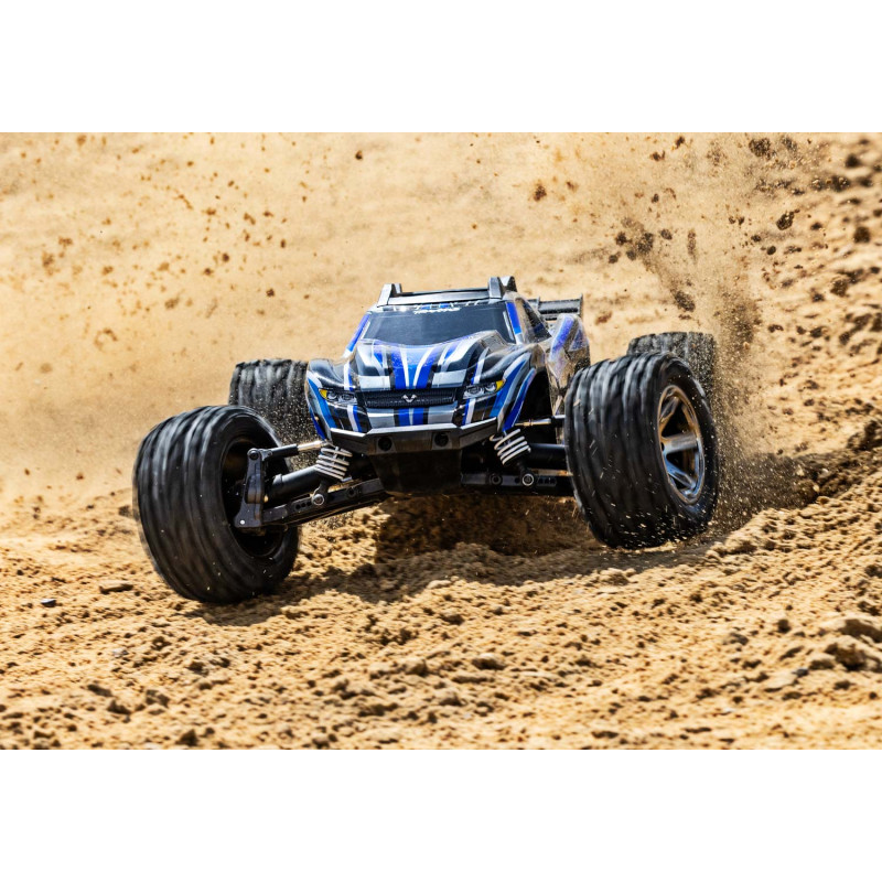 Traxxas Rustler 4X4 VXL HD TQi TSM AZUL  RTR (NO BATERIA NI CARGADOR) - Imagen 3
