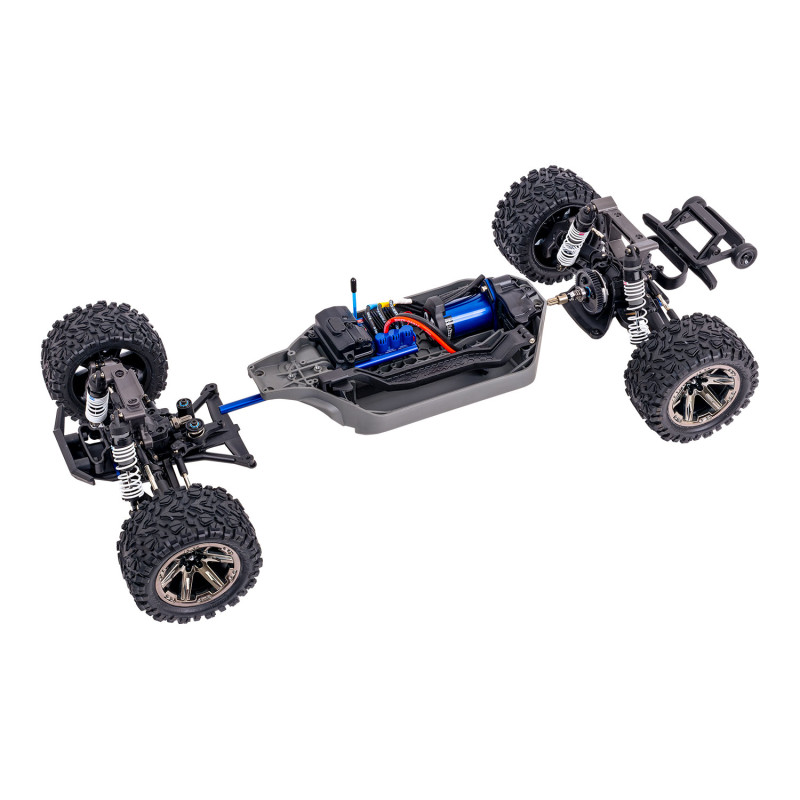 PACK  TRAXXAS RUSTLER 4X4 VXL HD TQi TSM AZUL RTR 1/10+PAQUETE COMPLETO BATERIA Y CARGADOR 3S - Imagen 13