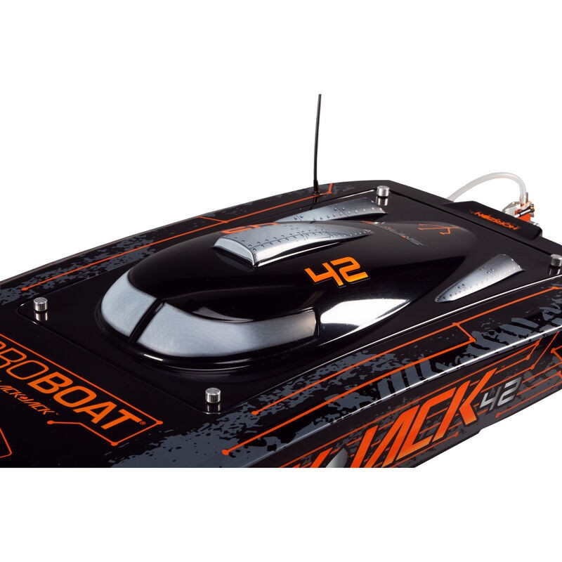 PRO BOAT Blackjack 42" 8S Brushless Catamaran RTR: Negro/Naranja RCPROGRANADA.COM - Imagen 9