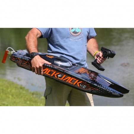 PRO BOAT Blackjack 42" 8S Brushless Catamaran RTR: Negro/Naranja RCPROGRANADA.COM - Imagen 19