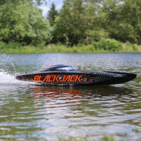 PRO BOAT Blackjack 42" 8S Brushless Catamaran RTR: Negro/NaranjaPRB08043T1 - Imagen 25