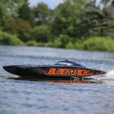 PRO BOAT Blackjack 42" 8S Brushless Catamaran RTR: Negro/NaranjaPRB08043T1 - Imagen 26