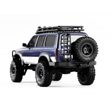 FMS CAMION TODOTERRENO FCX18 TOYOTA LC80 AZUL 1/18, RTR INCLUYE
