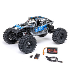 AXIAL 1/18 UTB18 CAPRA 4WS 4WD TRAIL BUGGY RTR CON BATERIA Y CARAGADOR,AZUL - Imagen 2