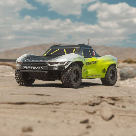 ARRMA CAMION TODOTERRENO SENTON 223S BLX BRUSHLESS 4x4 1/10, RTR CON DSC ,AMARILLO - Imagen 12