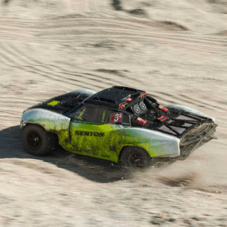 ARRMA CAMION TODOTERRENO SENTON 223S BLX BRUSHLESS 4x4 1/10, RTR CON DSC ,AMARILLO - Imagen 17